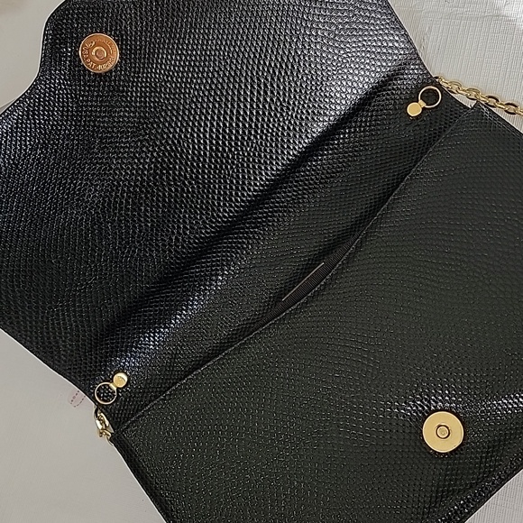 Judith Leiber Lizard Pearl Multi Color Gemstone Convertable Envelope Clutch - Picture 15 of 16